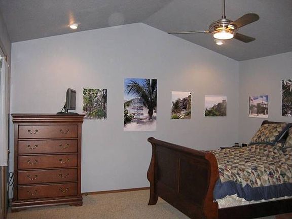 Vaulted master bedroom