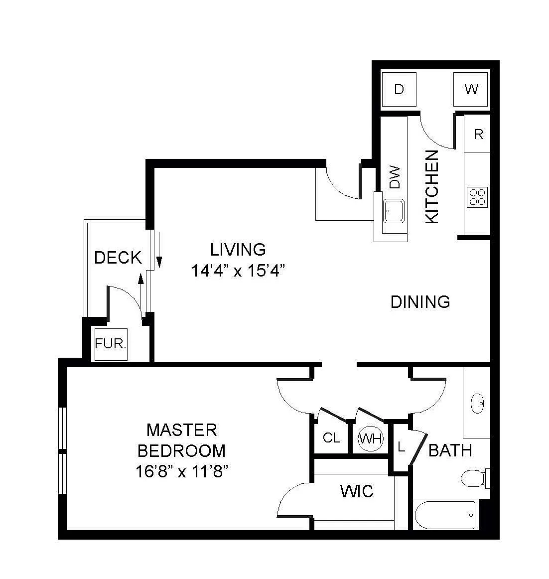 Floor plan 1B