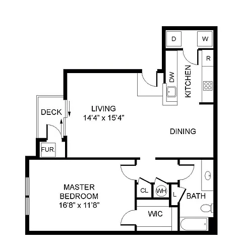 Floor plan 1B