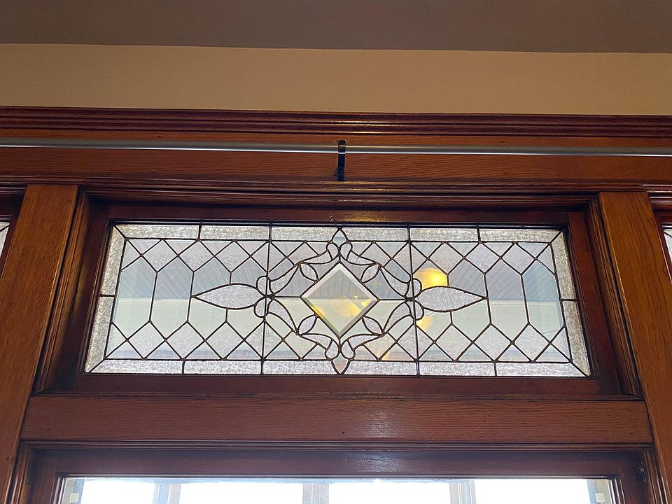 Details! Original leaded glass in several windows