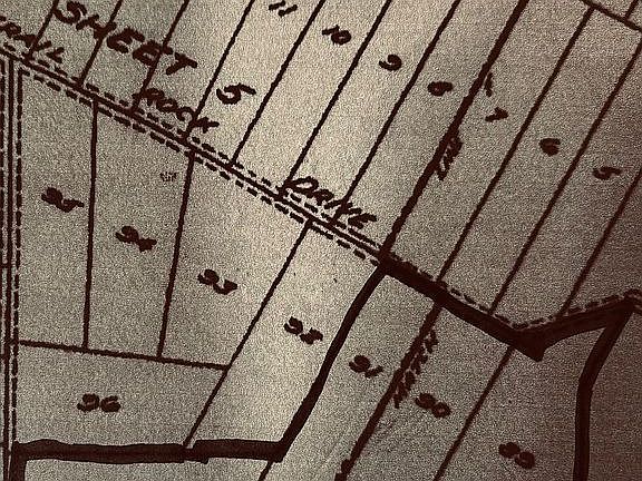 Fenced boundary of property