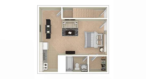 Floor plan Studio