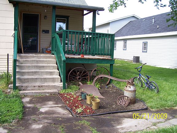 Established flowerbeds