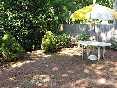 Beautiful brick patio.