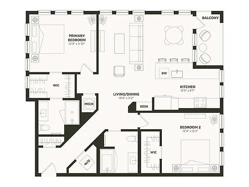 Floor plan B2