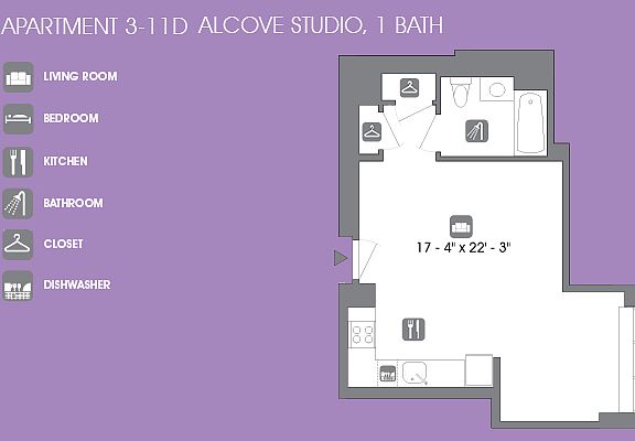 2nd image of 260 W 26th St APT 9D