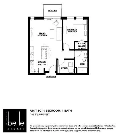 Floor plan 1-B - Conventional