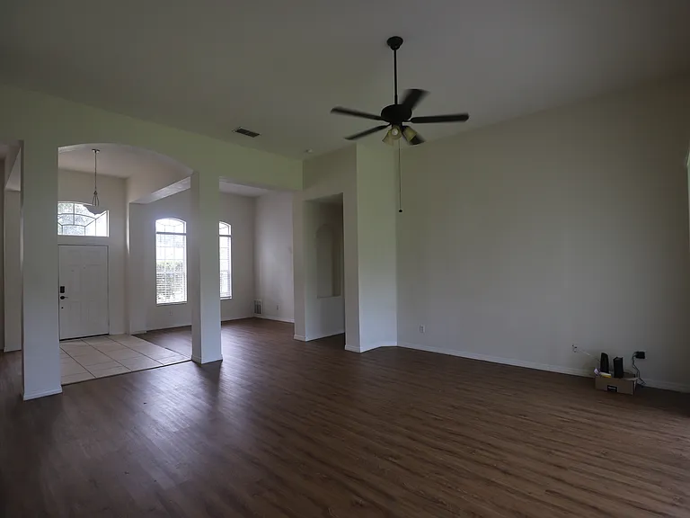 Family room open to living room