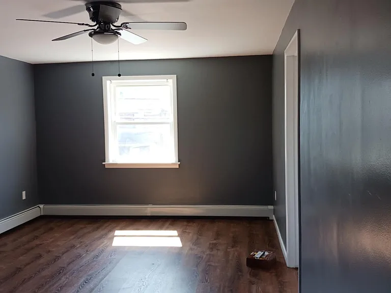facing living room from short hallway