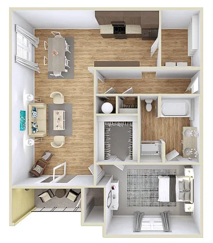Floor plan 1 Bedroom