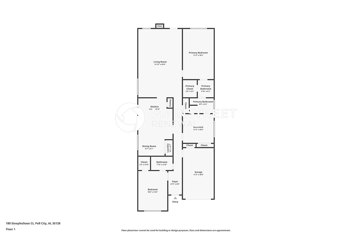 Floor Plan - 180 Steeplechase Ct