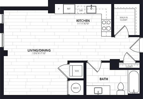 Floor plan Studio-S03