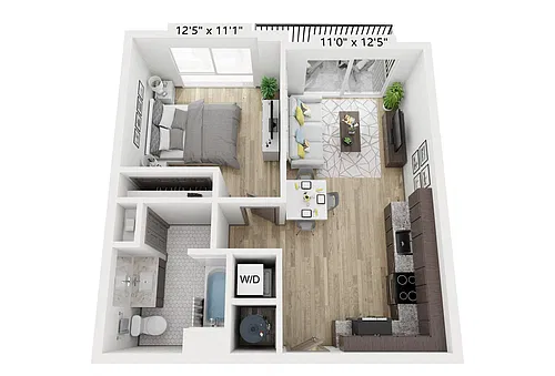 Floor plan One Bedroom