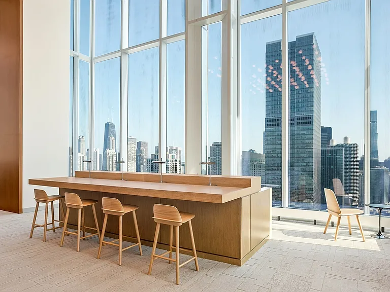 Wolf Point East Co-working Space Conference Views