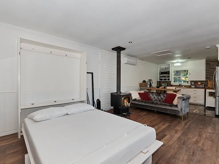 Murphy Bed in Living Room is Great for Guests!