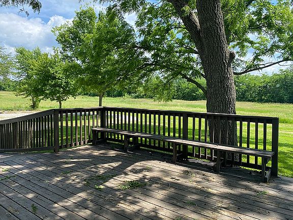 Large back deck with a view!
