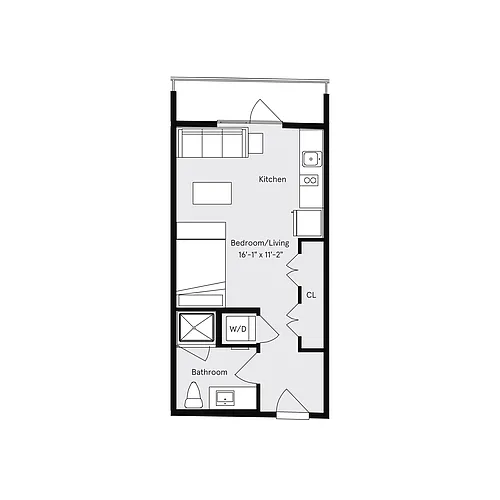 Floor plan Studio C