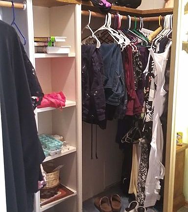 Walk-in master closet