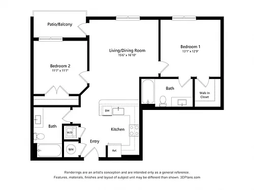 Floor plan 2E