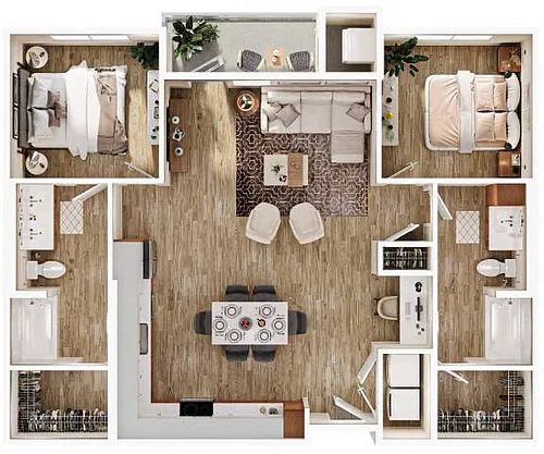 Floor plan 2x2a