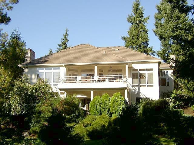 View of home from golf course.