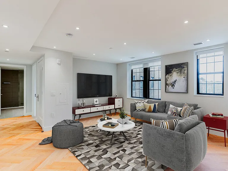 The Stanton spacious one bedroom unit with ample natural light and open concept floorplan