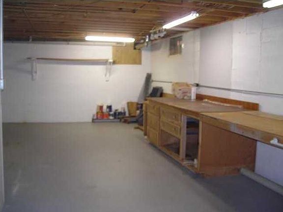 storage room with work bench