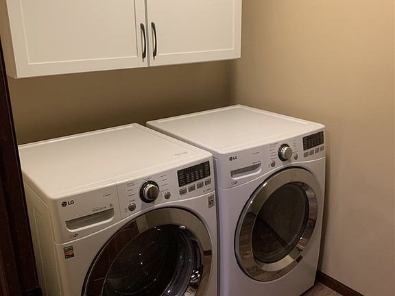 Laundry off back entry