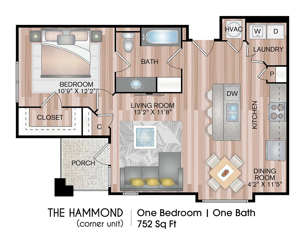 Floor plan The Hammond