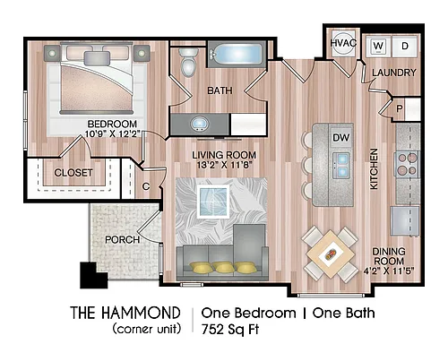Floor plan The Hammond