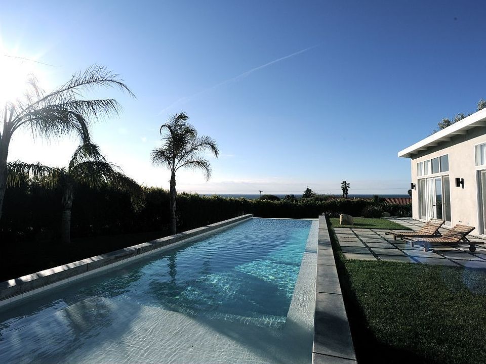 Sunrise over the pool