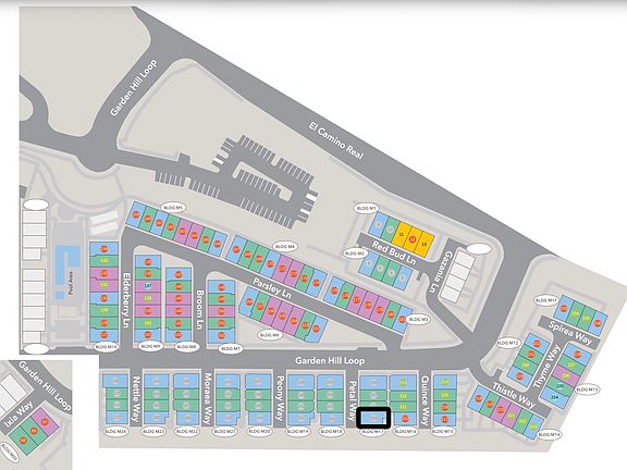 Sitemap and location of home