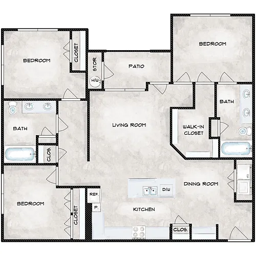 Floor plan C5 ADA
