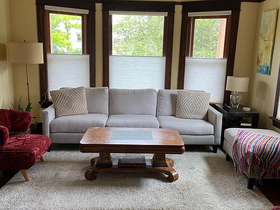 Living area with television.