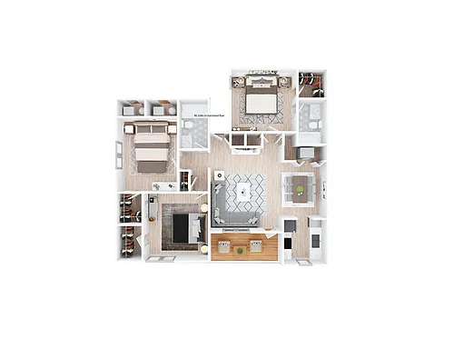 Floor plan 3 Bedroom 2 Bathroom