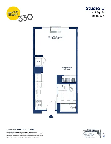 Floor plan Studio C