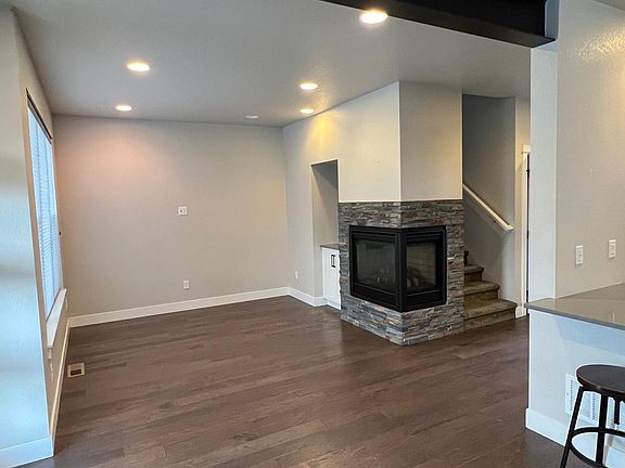 Living room from eat in kitchen area