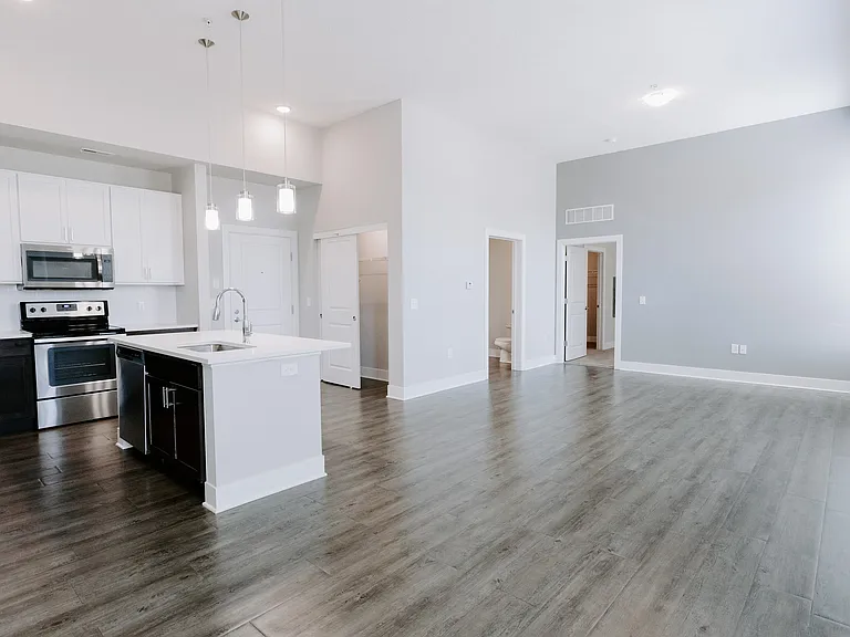 Experience modern living in this stylish open-plan kitchen and spacious living area.
