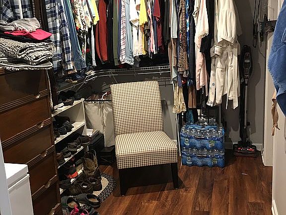 Master walk in closet