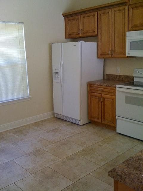 Spacious eat-in kitchen.