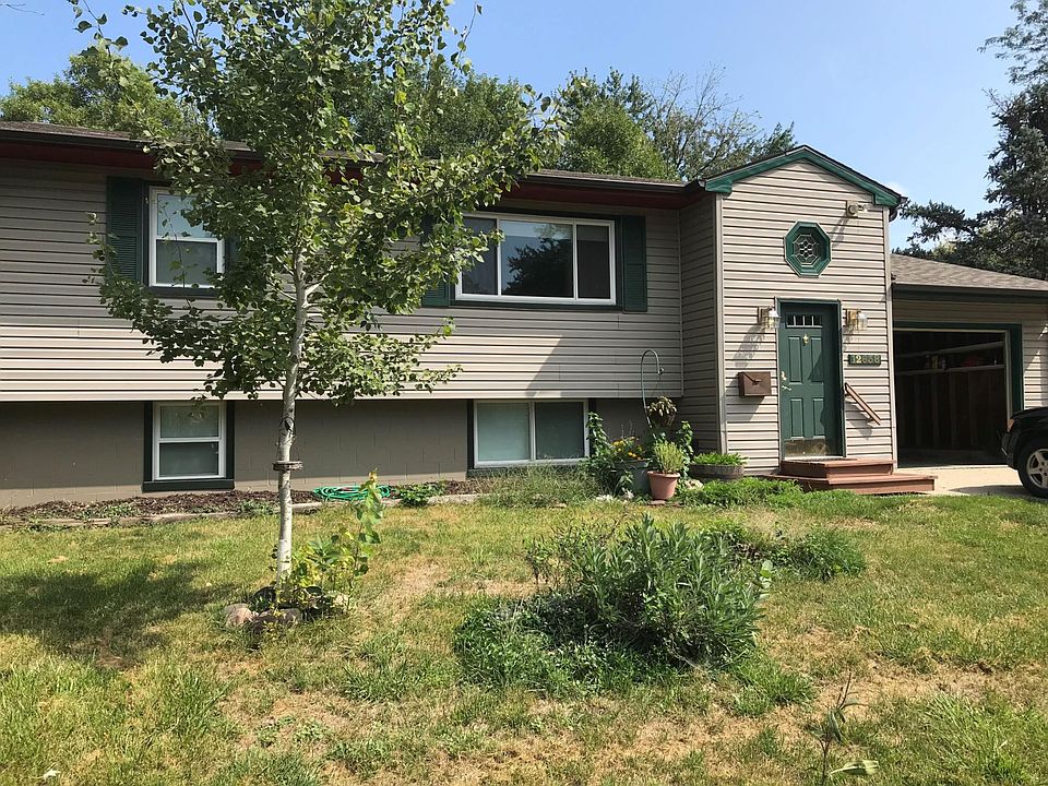 Front of house, attached garage