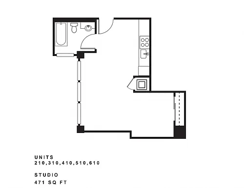 Floor plan Studio B