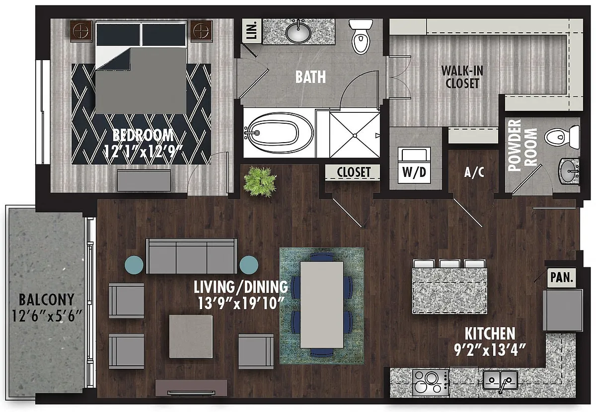 Floor plan EF