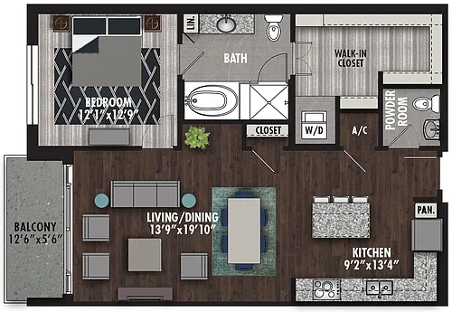 Floor plan EF