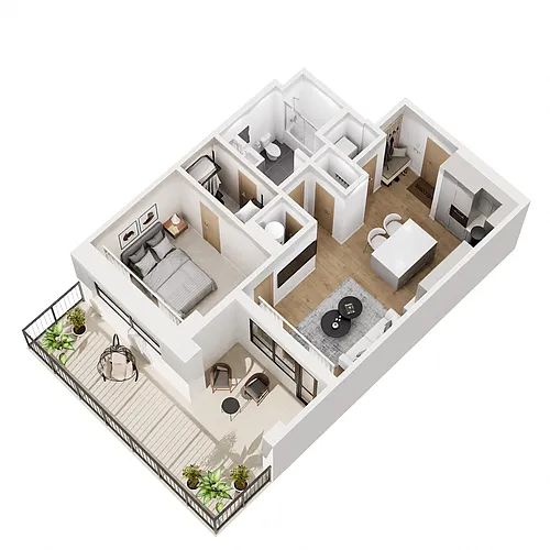 Floor plan B-B121