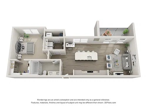 Floor plan Fermata - One bedroom
