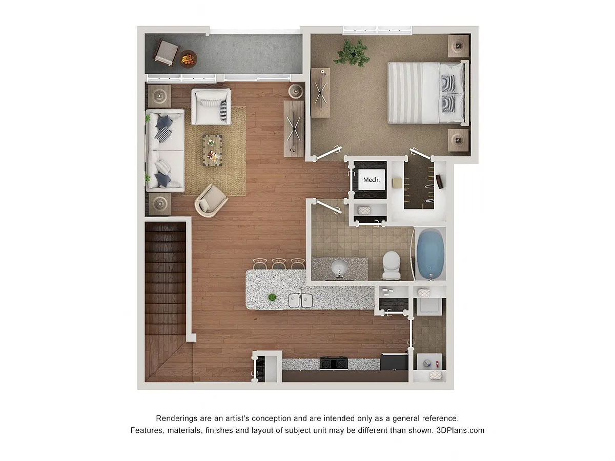 Floor plan The Abbington w/Garage