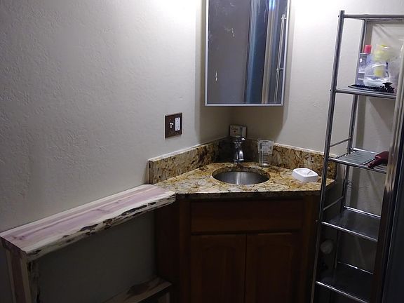 Spacious batheroom with walk in shower.