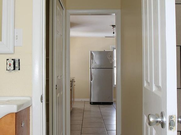 Bathroom Hall & SS Refridgerator