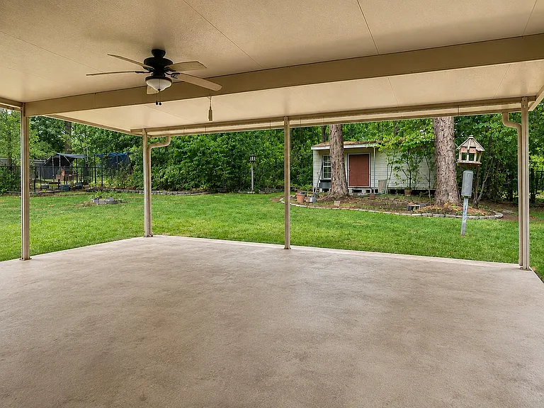 Covered back Patio